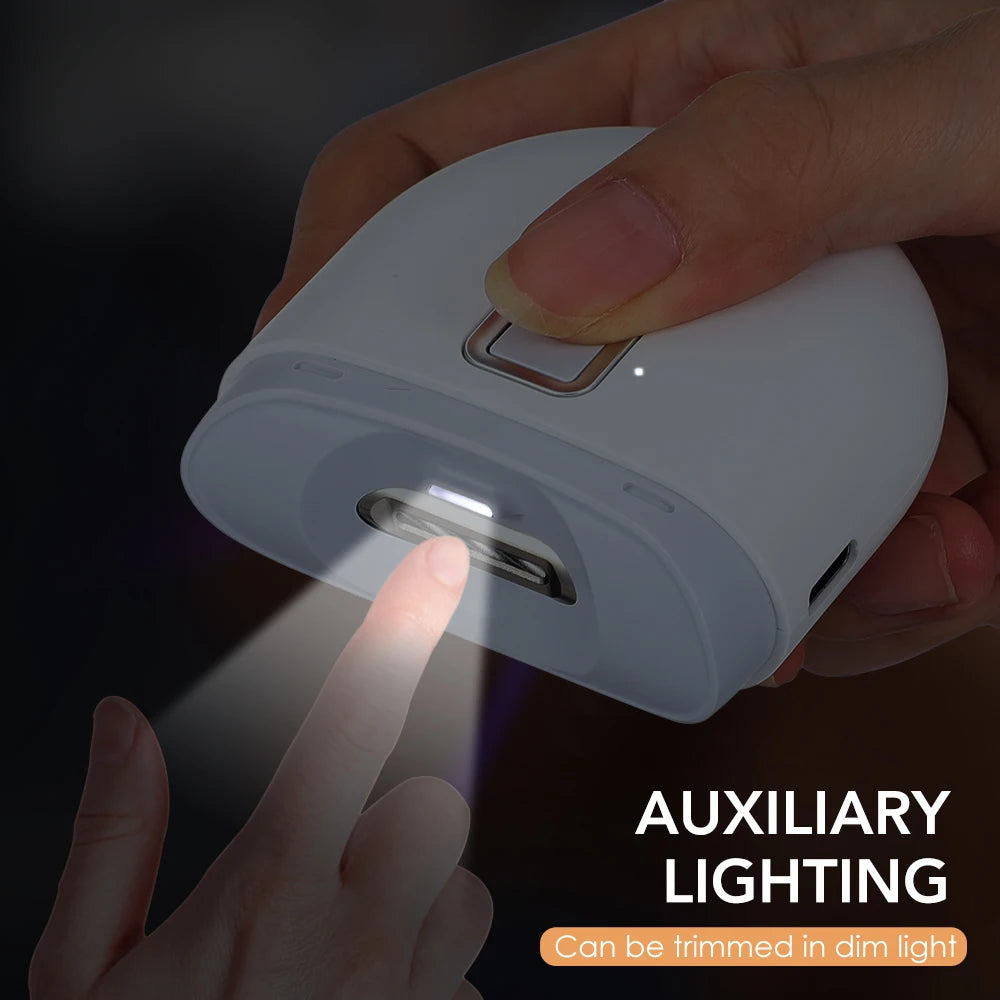 Electric Nail Cutter With LED Light